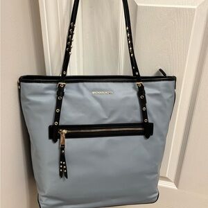Michael kors brand new blue canvas handbag with tags